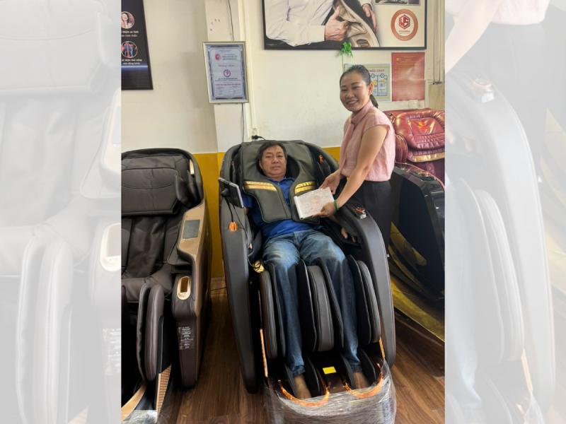   
          Thư giãn cơ thể sau giờ làm việc cùng ghế massage