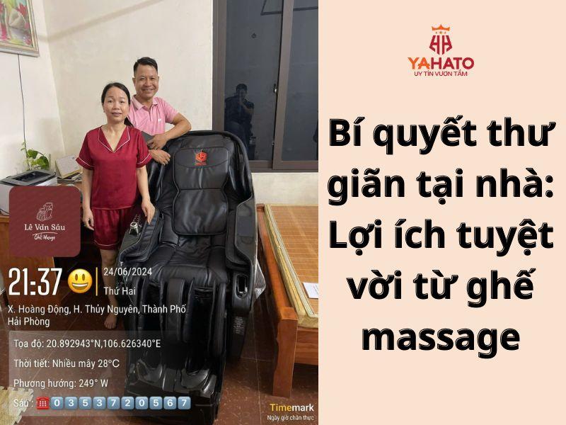   
          Bí quyết thư giãn tại nhà: Lợi ích tuyệt vời từ ghế massage