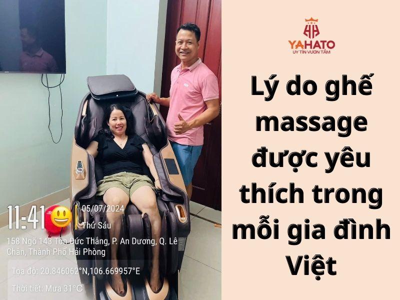   
          Lý do ghế massage được yêu thích trong mỗi gia đình Việt