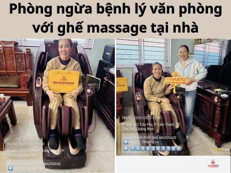   
          Phòng ngừa bệnh lý văn phòng với ghế massage tại nhà