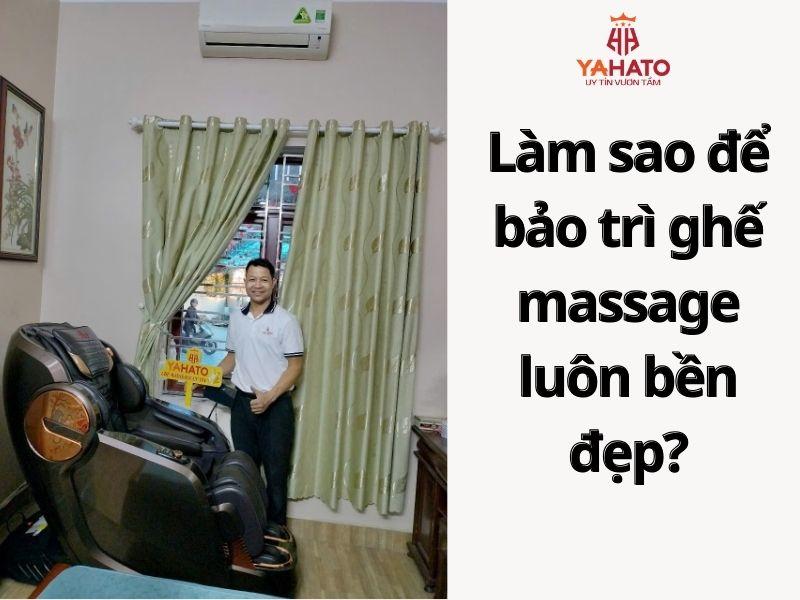 Làm sao để bảo trì ghế massage luôn bền đẹp?
Làm sao để bảo trì ghế massage luôn bền đẹp?