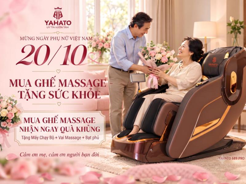   
          Ưu đãi ghế massage Yahato mừng ngày Phụ nữ Việt Nam 20/10 – Quà...