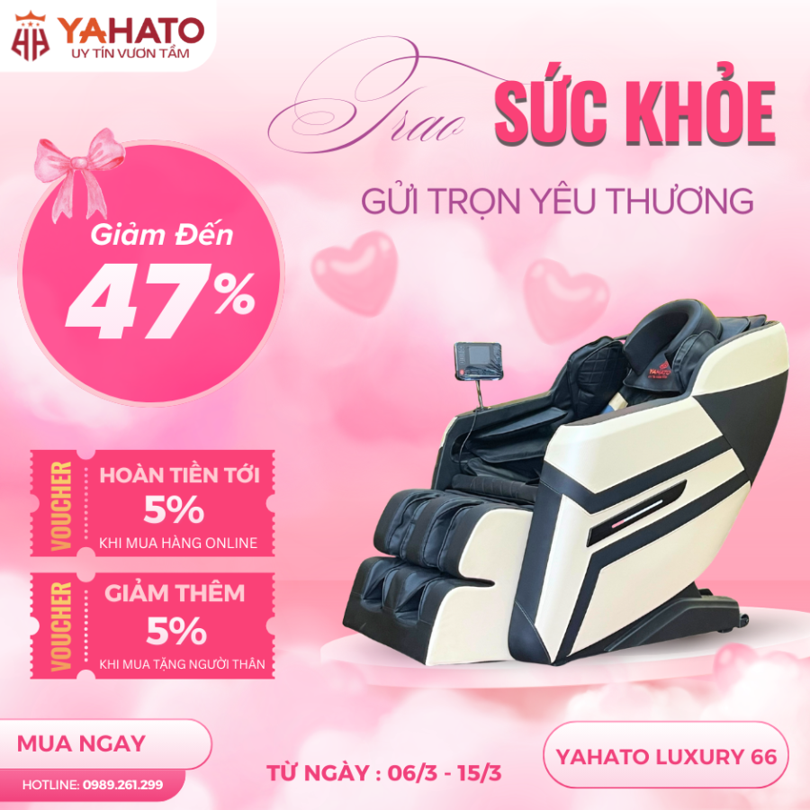   
          Ghế Massage YAHATO LUXURY 66