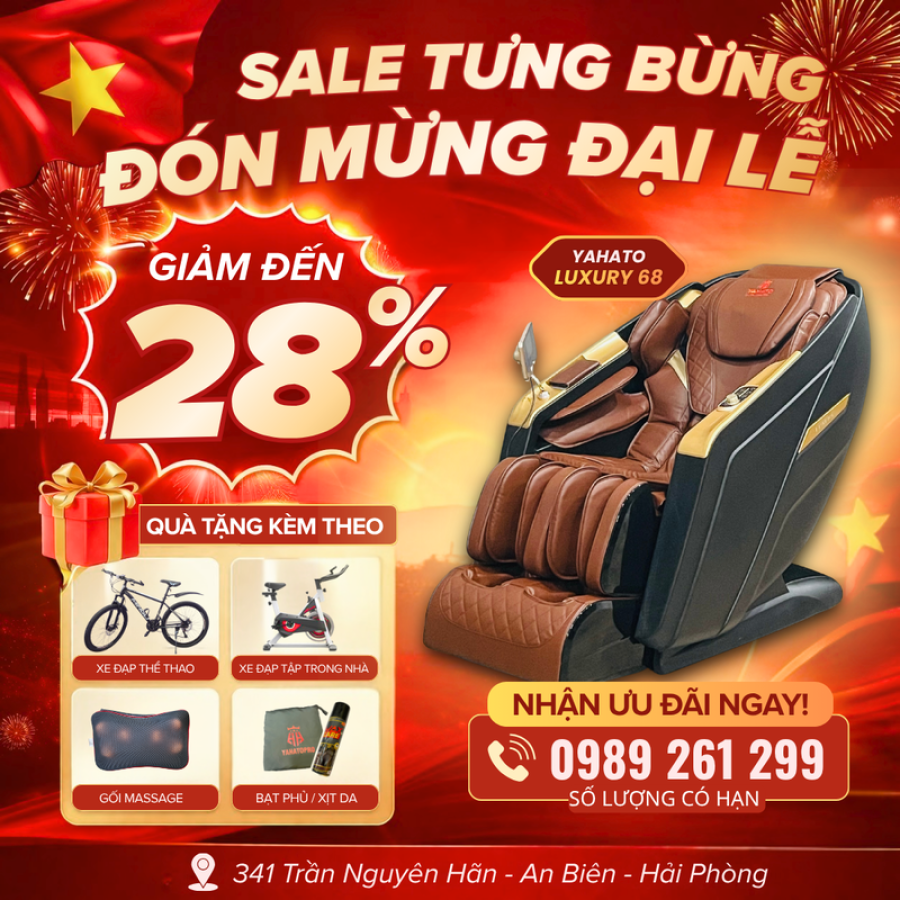   
          Ghế Massage YAHATO LUXURY 68